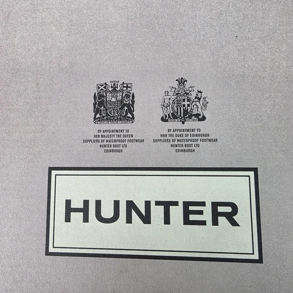 Hunter Refined Gloss Quilt Tall Rain Boots Aubergine Purple Size 8 - Picture 11 of 11